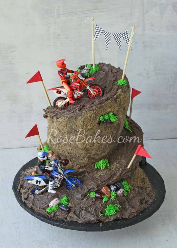 7 Photos of 8 Year Old Birthday Cakes Dirt Bike Track