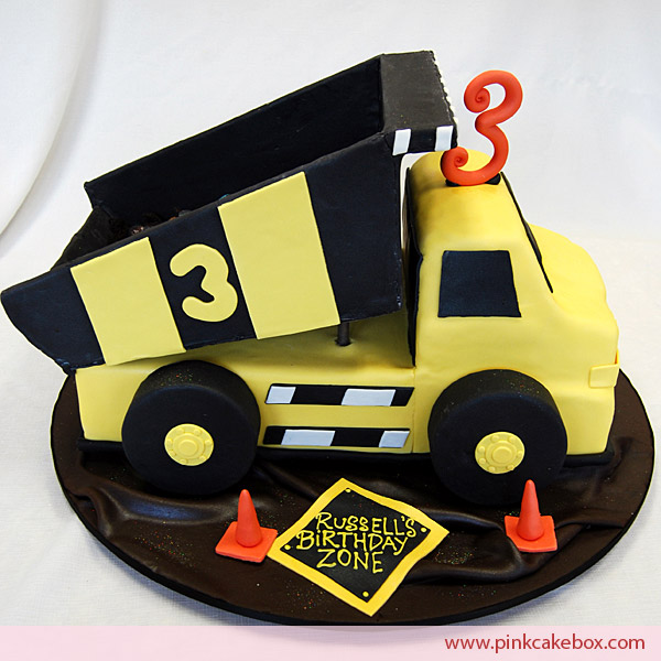 Dump Truck Birthday Cake