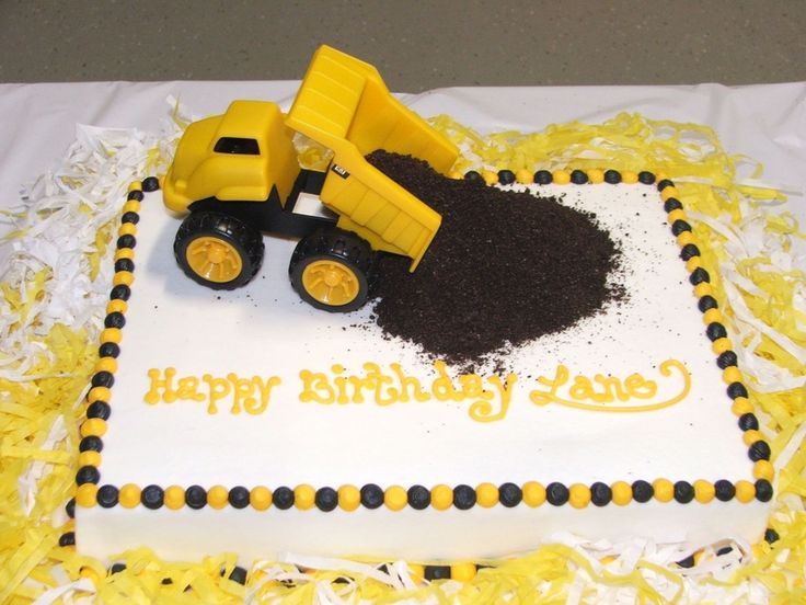 Dump Truck Birthday Cake