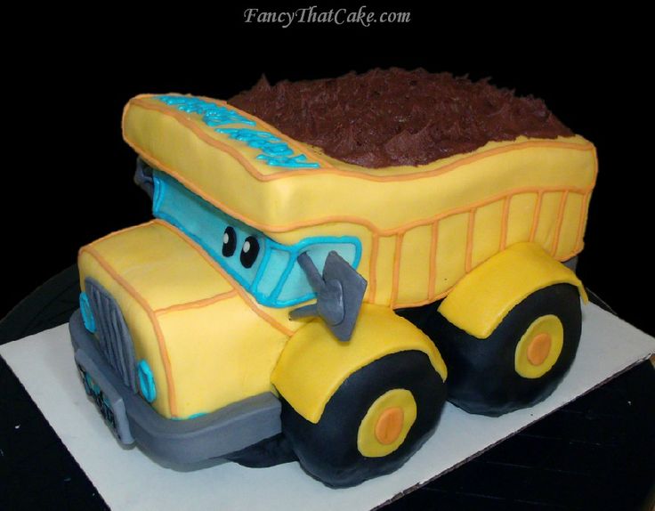 Dump Truck Birthday Cake