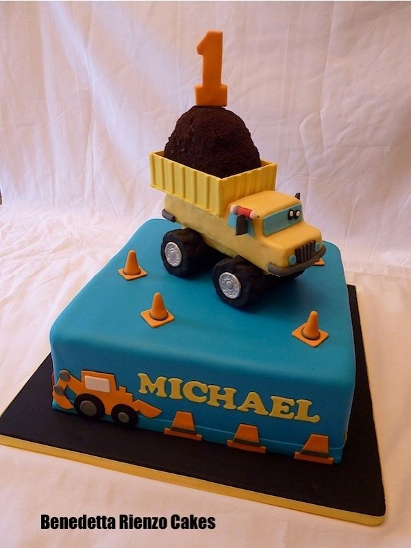 Dump Truck Birthday Cake