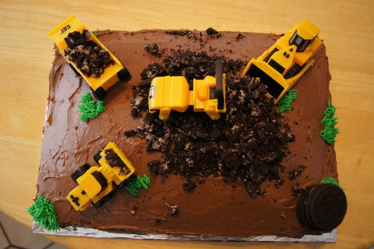 Dump Truck Birthday Cake