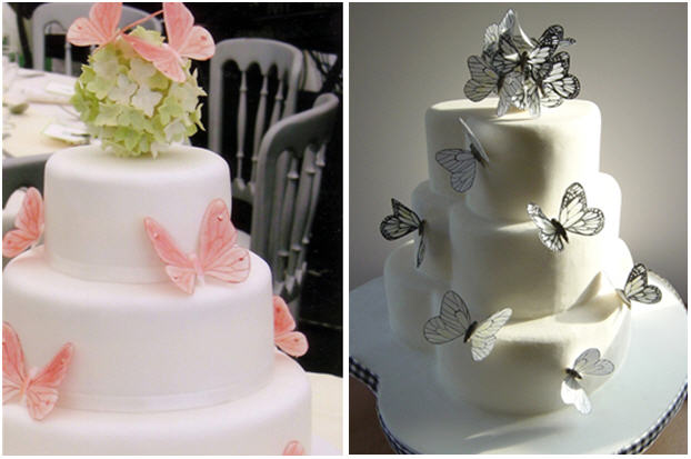 Elegant Butterfly Baby Shower Cakes