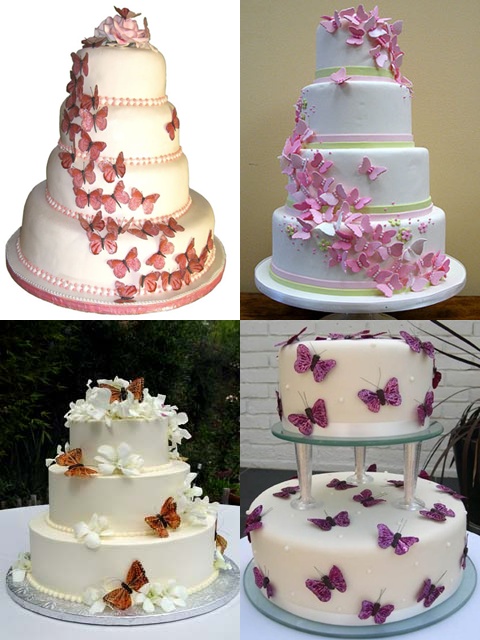 Elegant Butterfly Wedding Cakes