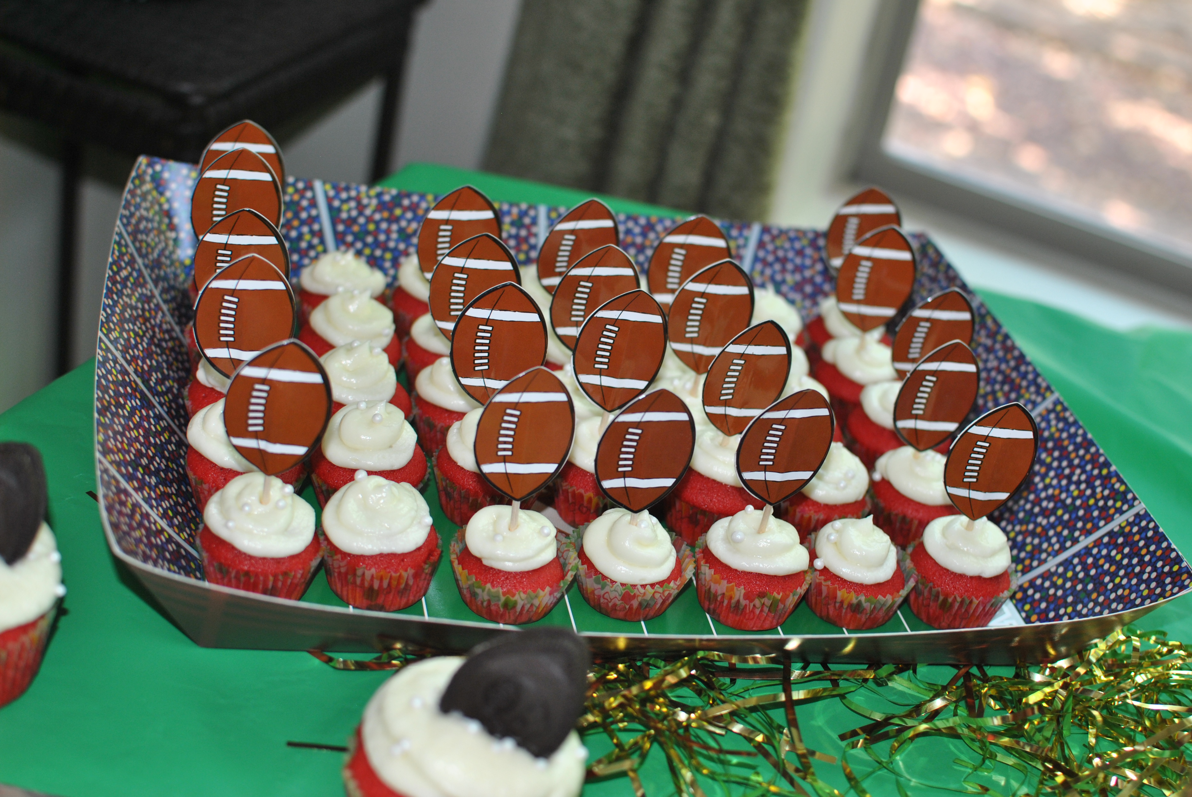 Football Theme Baby Shower Cake