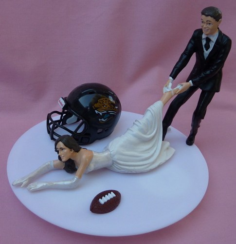 Football Themed Wedding Cakes