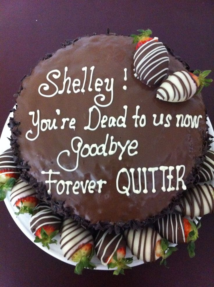 Funny Going Away Cakes for Co-Workers