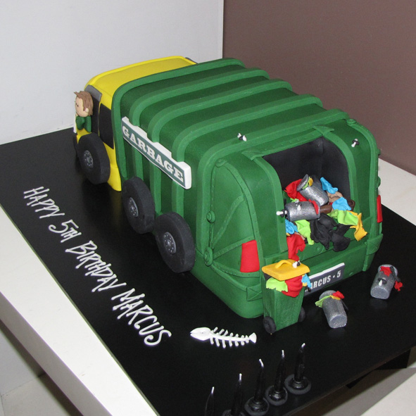 Garbage Truck Cake