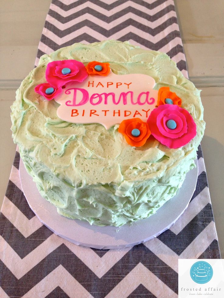 Girly Buttercream Cake