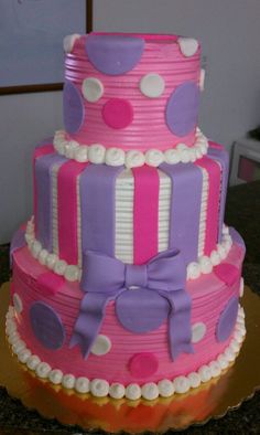 Girly Buttercream Cake