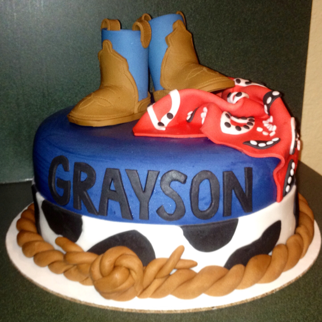 Little Cowboy Birthday Cake