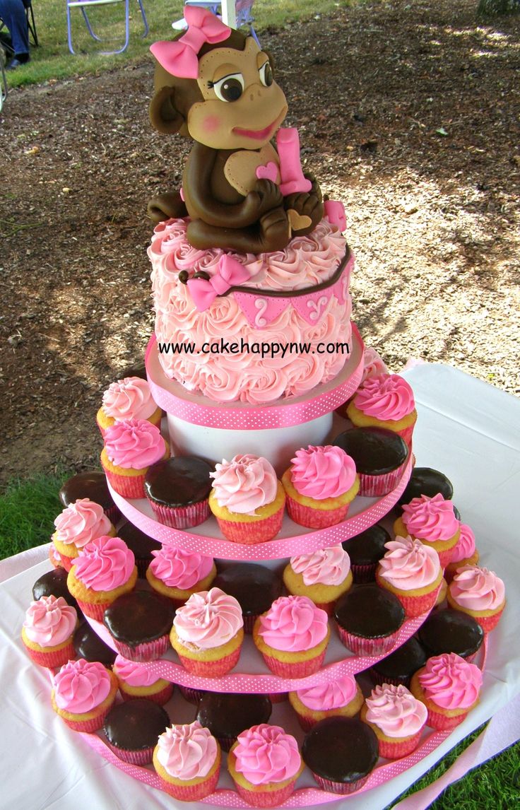 Little Girl Birthday Cupcake Cakes