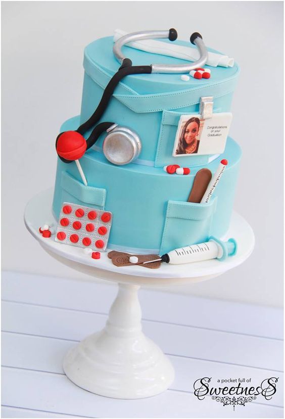 Medical Doctor Graduation Cake