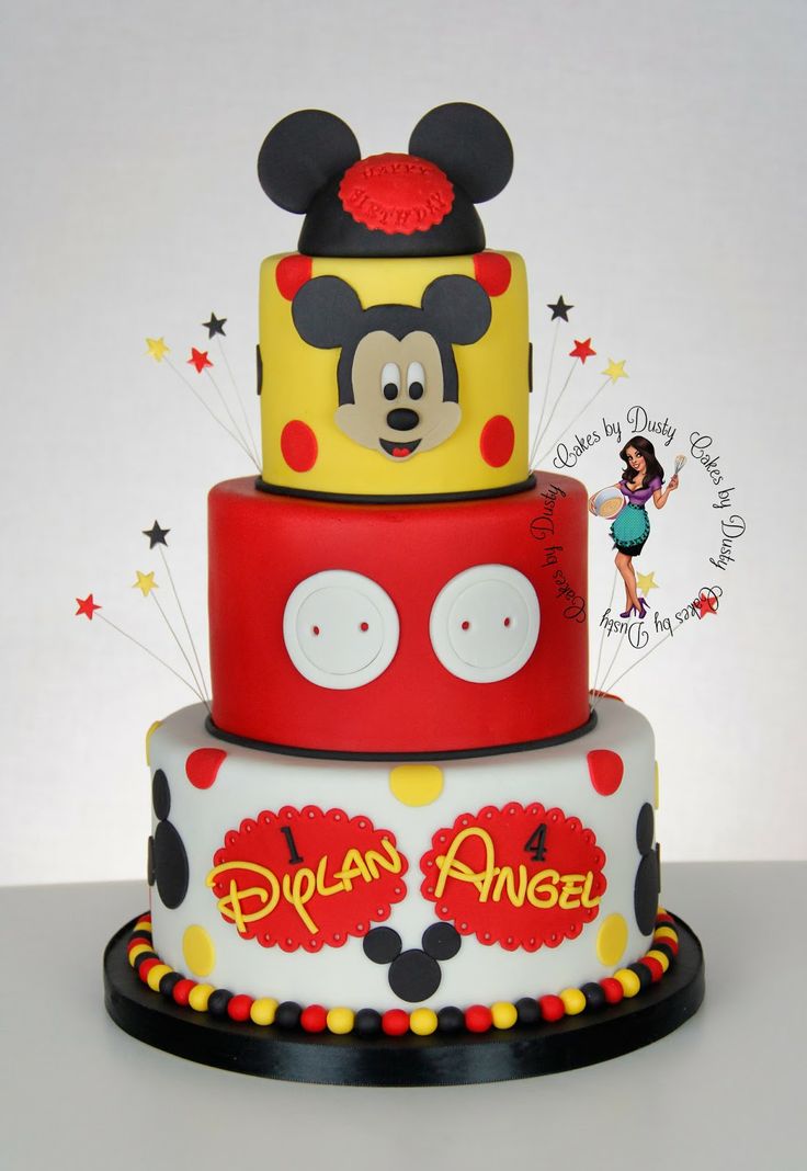 Mickey Mouse Birthday Cake