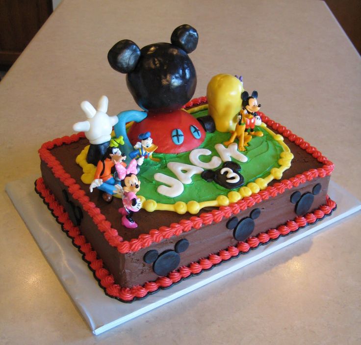 Mickey Mouse Birthday Cake