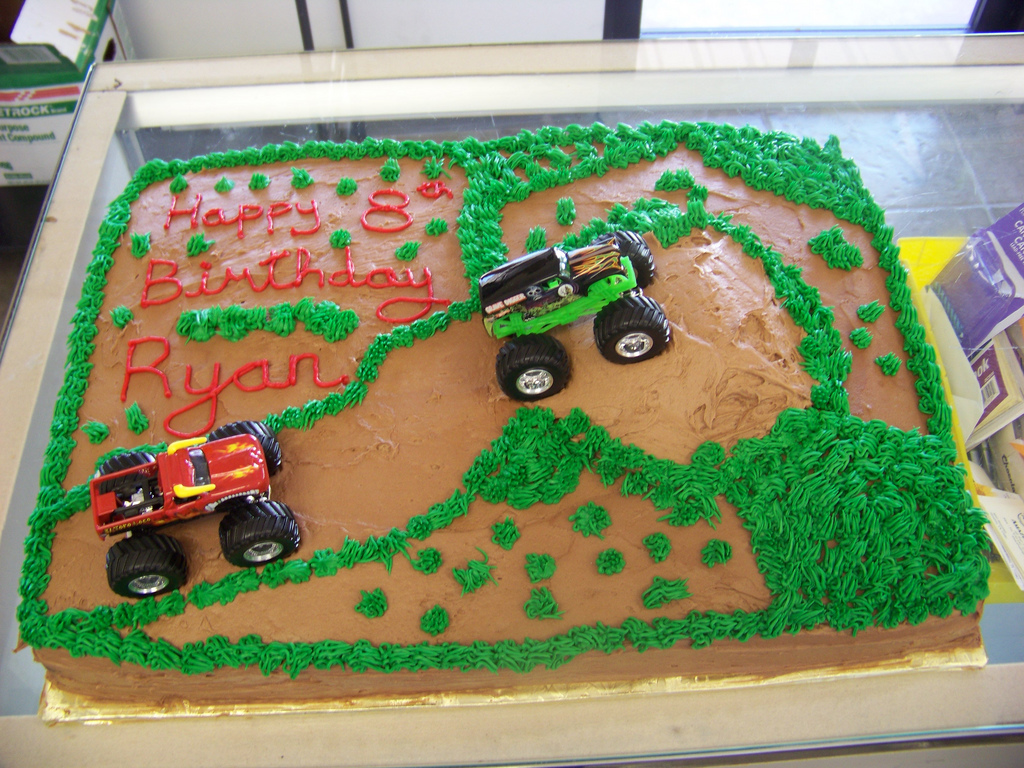 Monster Truck Birthday Cake Idea