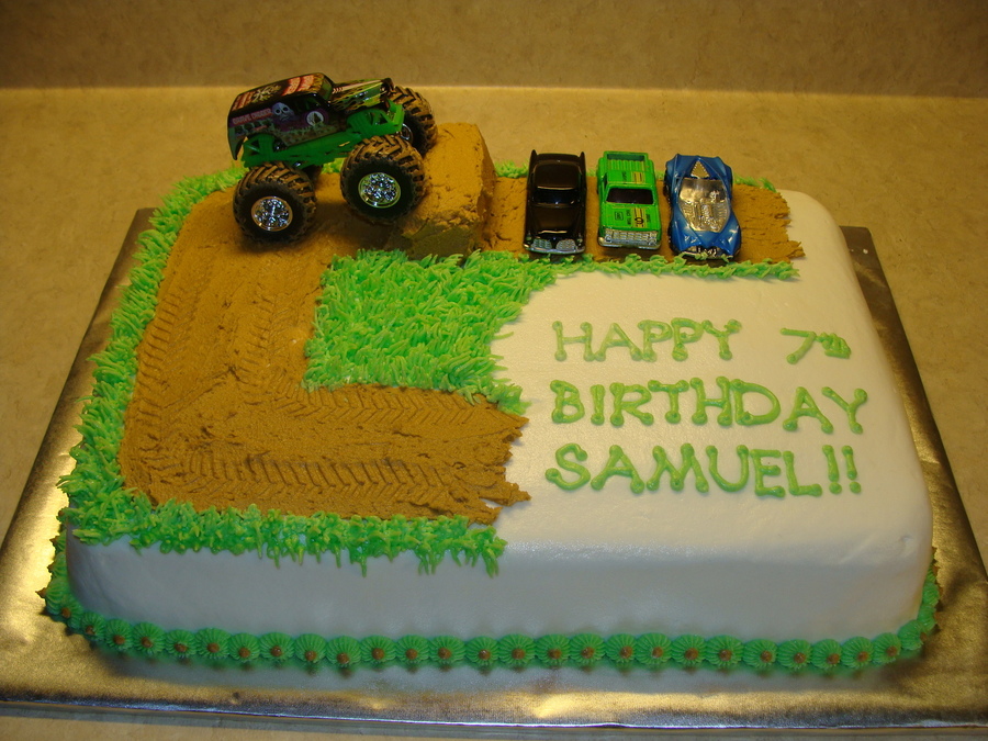 Monster Truck Birthday Cake