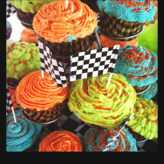 Monster Truck Party Cupcakes