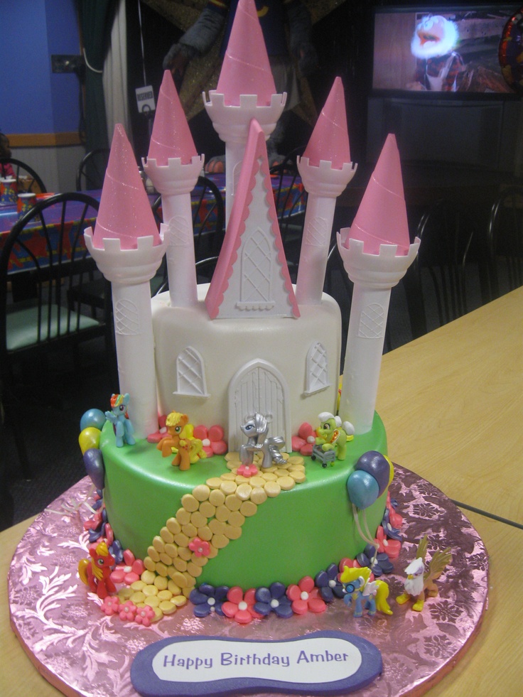 My Little Pony Castle Cake