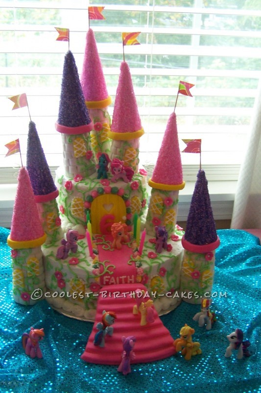 My Little Pony Castle Cake