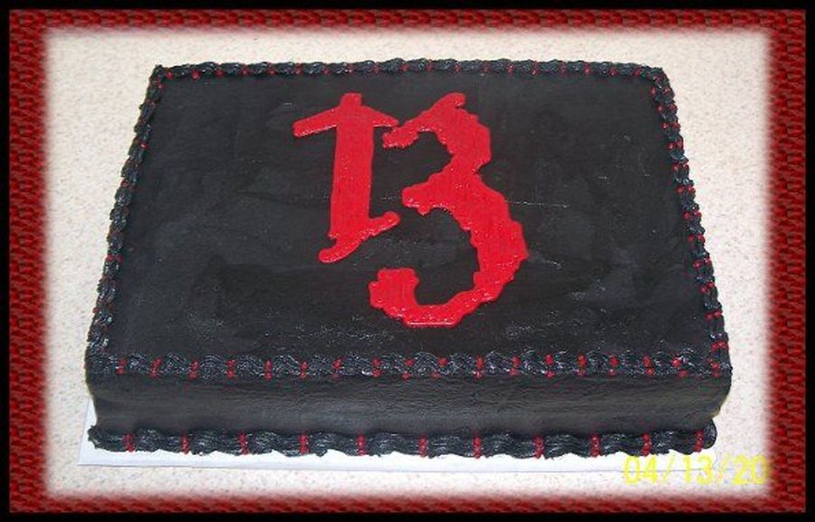 Number 13 Cake