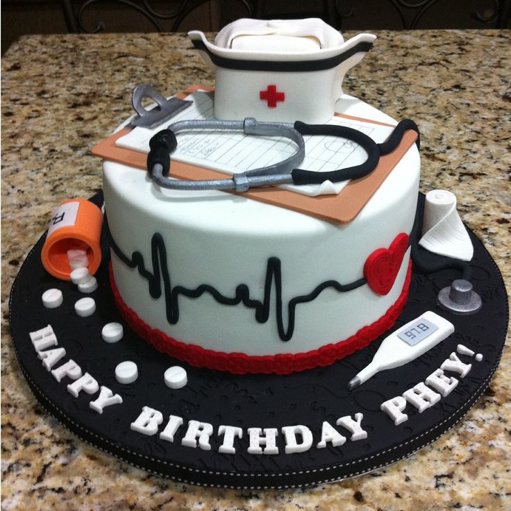 12 Photos of Nurse Themed Graduation Cakes