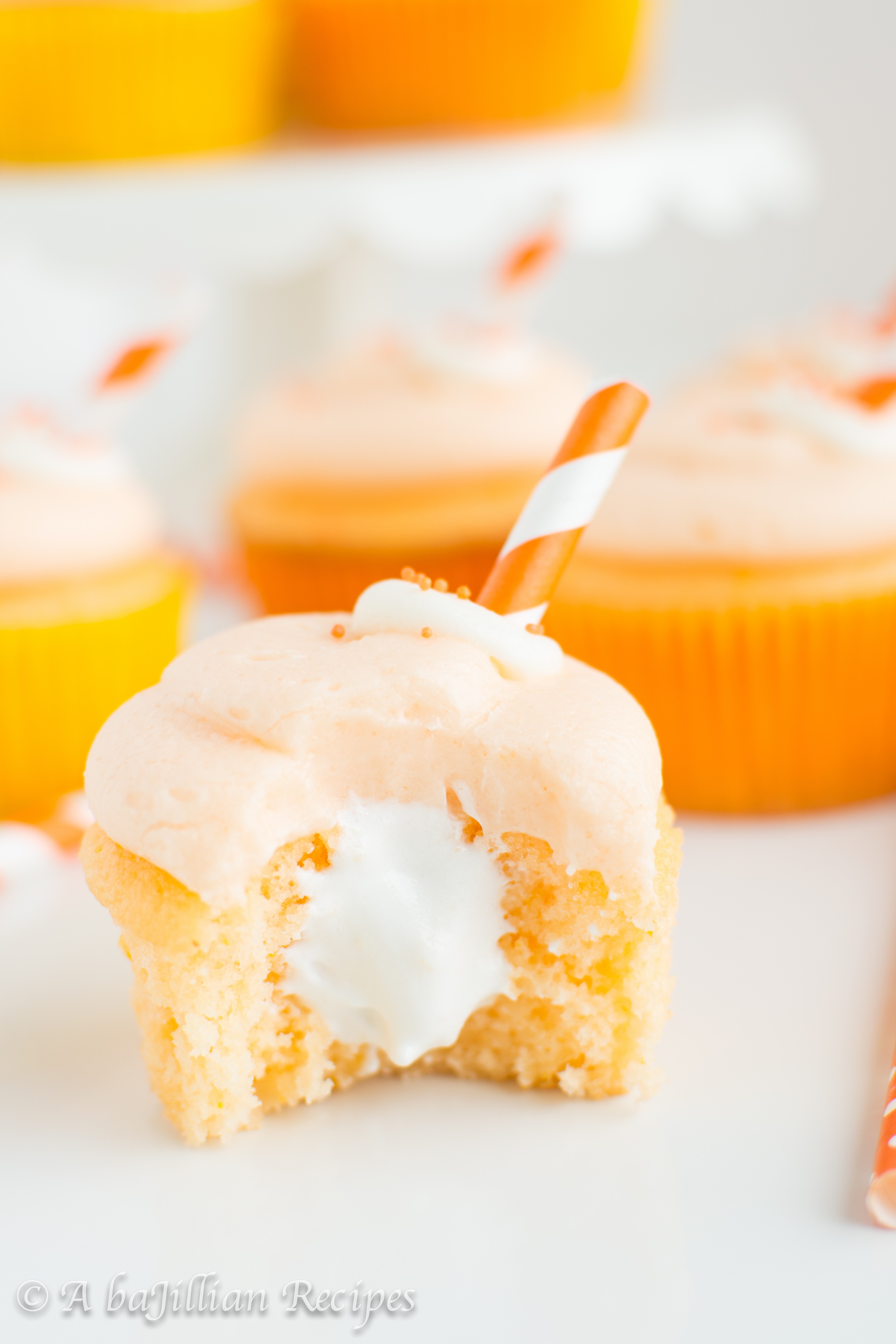 Orange Creamsicle Cupcakes