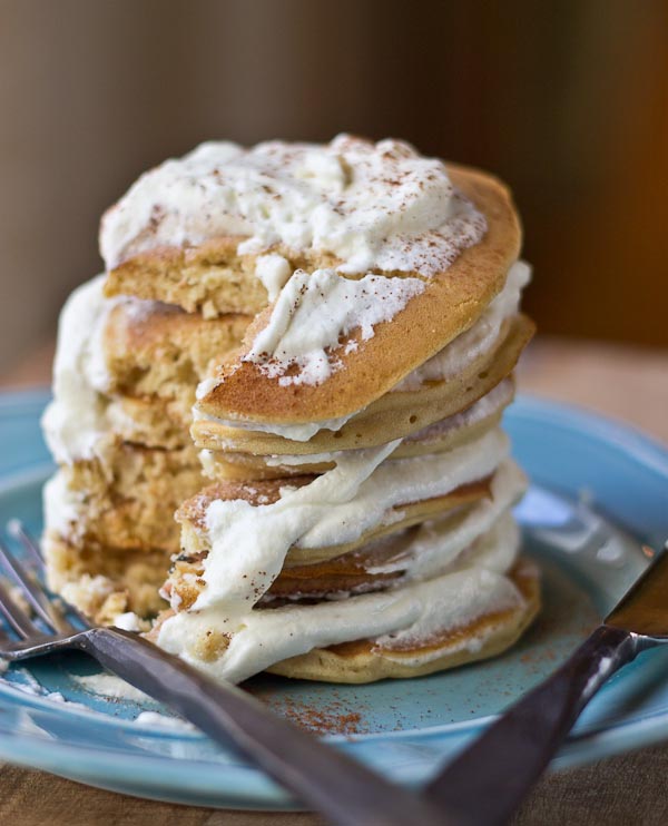 Pancakes with Whipped Cream