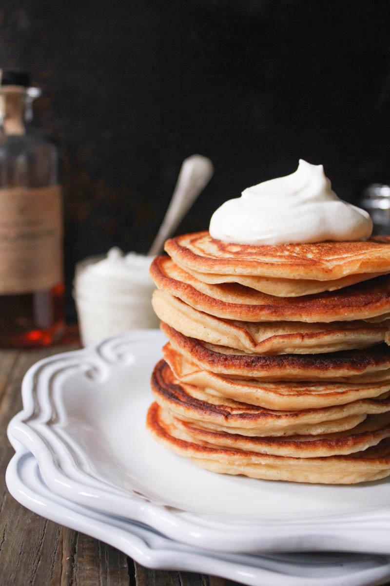 Pancakes with Whipped Cream