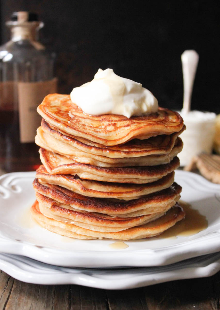 Pancakes with Whipped Cream