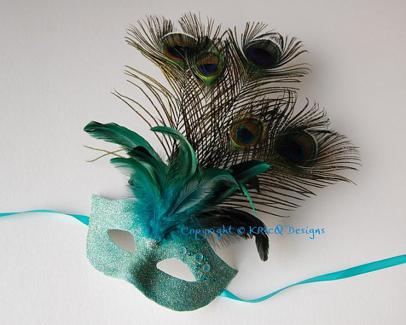 Peacock Masquerade Mask