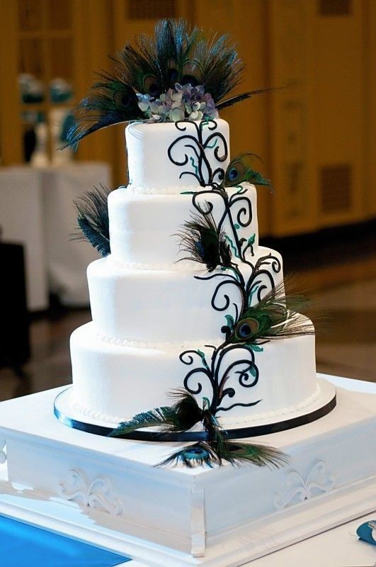 Peacock Wedding Cake