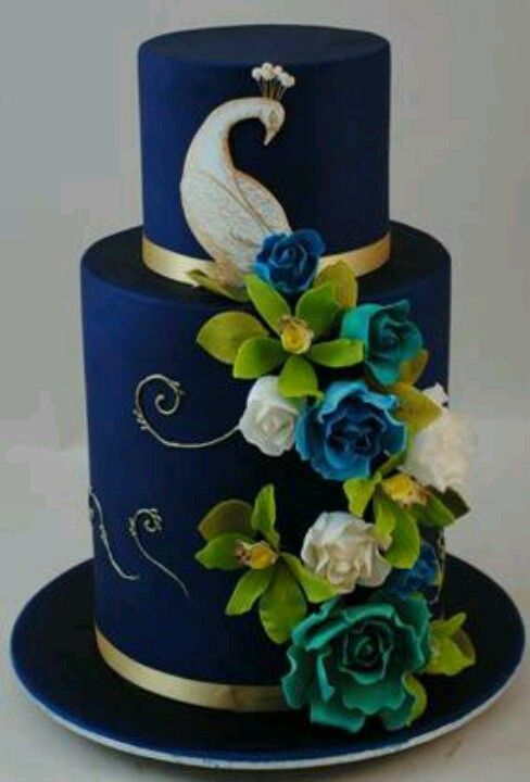 Peacock Wedding Cake