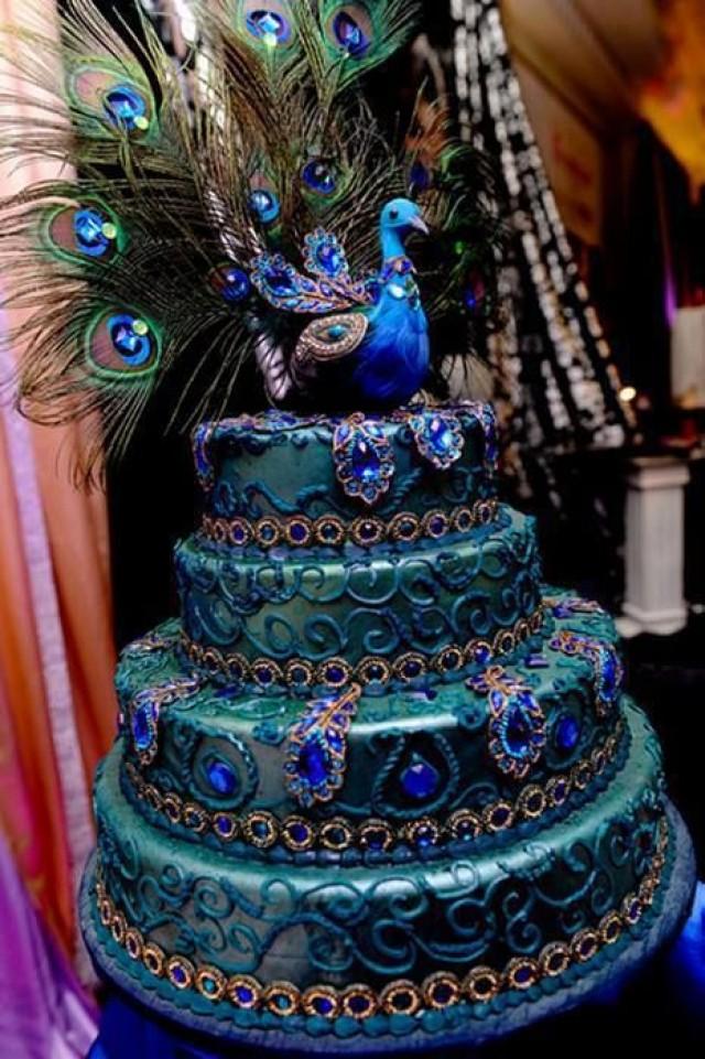 Peacock Wedding Cake