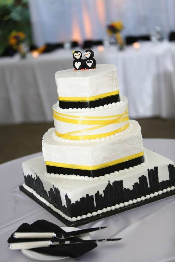 Pittsburgh Penguins Wedding Cake