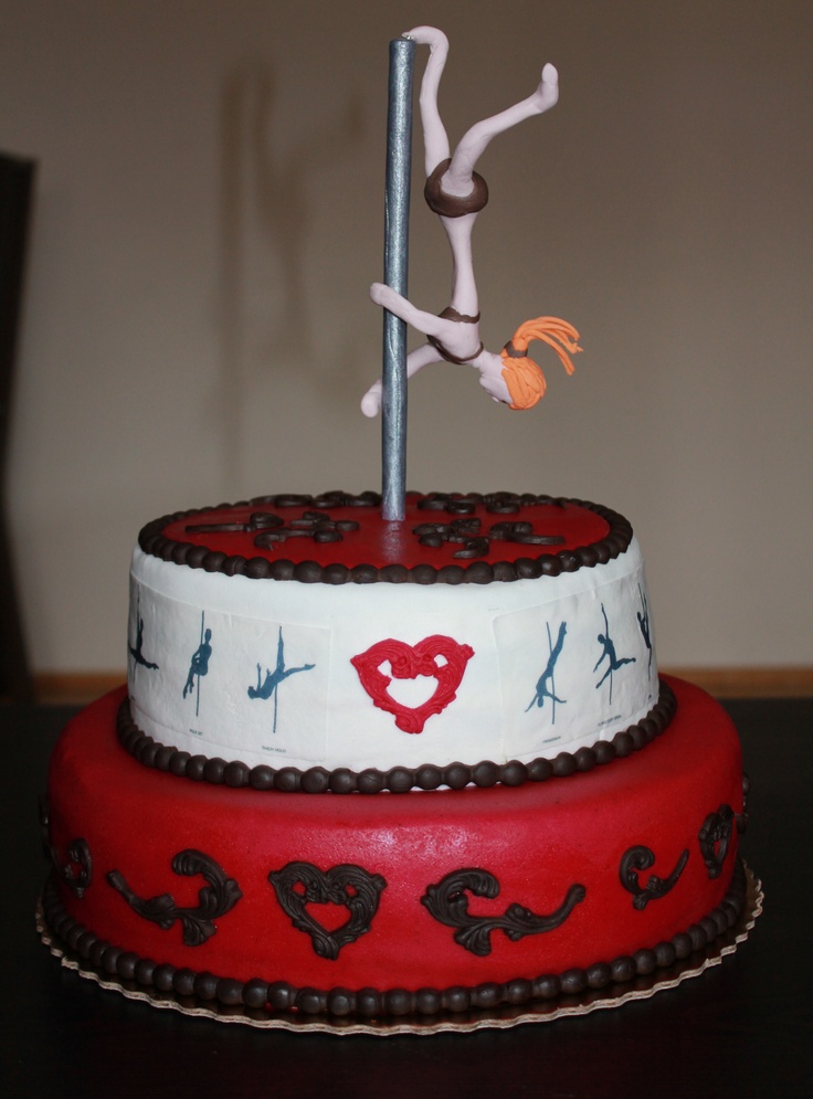 Pole Dance Birthday Cake