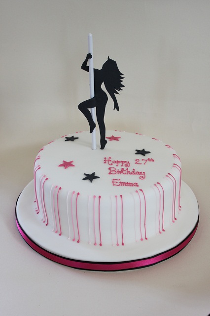 Pole Dancing Birthday Cake