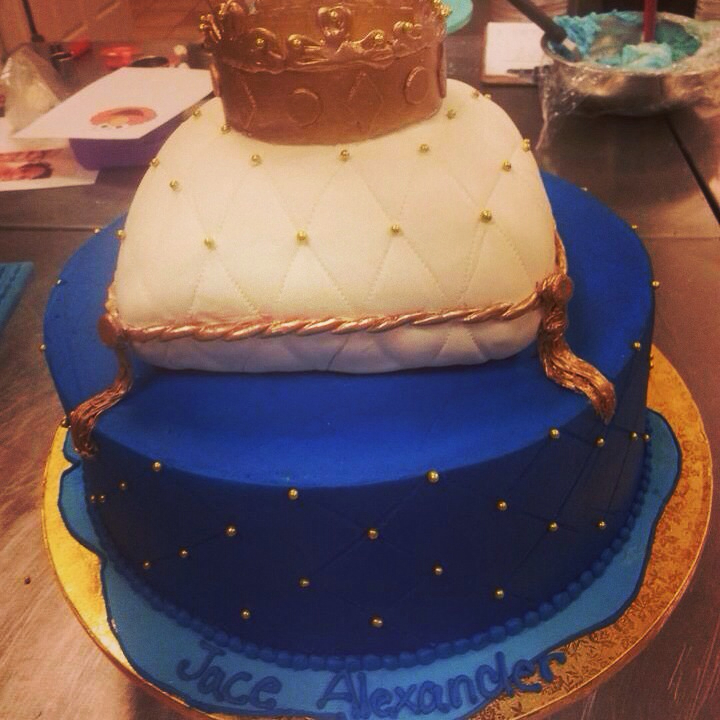 Prince Theme Baby Shower Cake