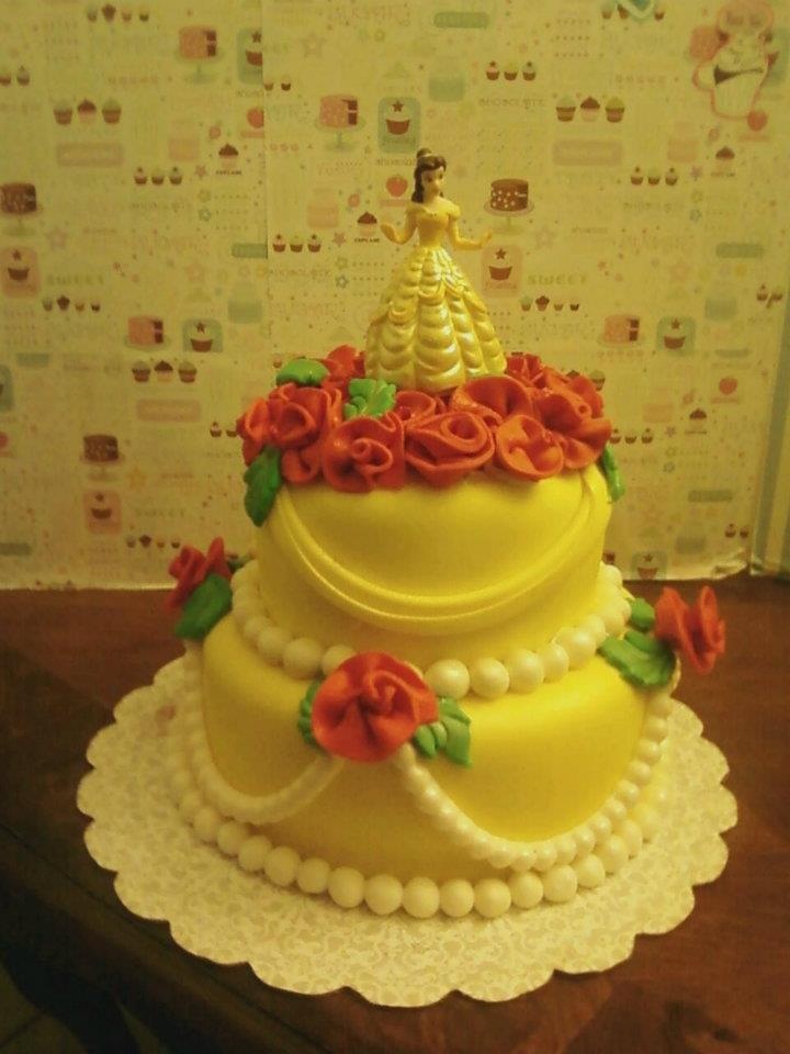 Princess Belle Birthday Cake