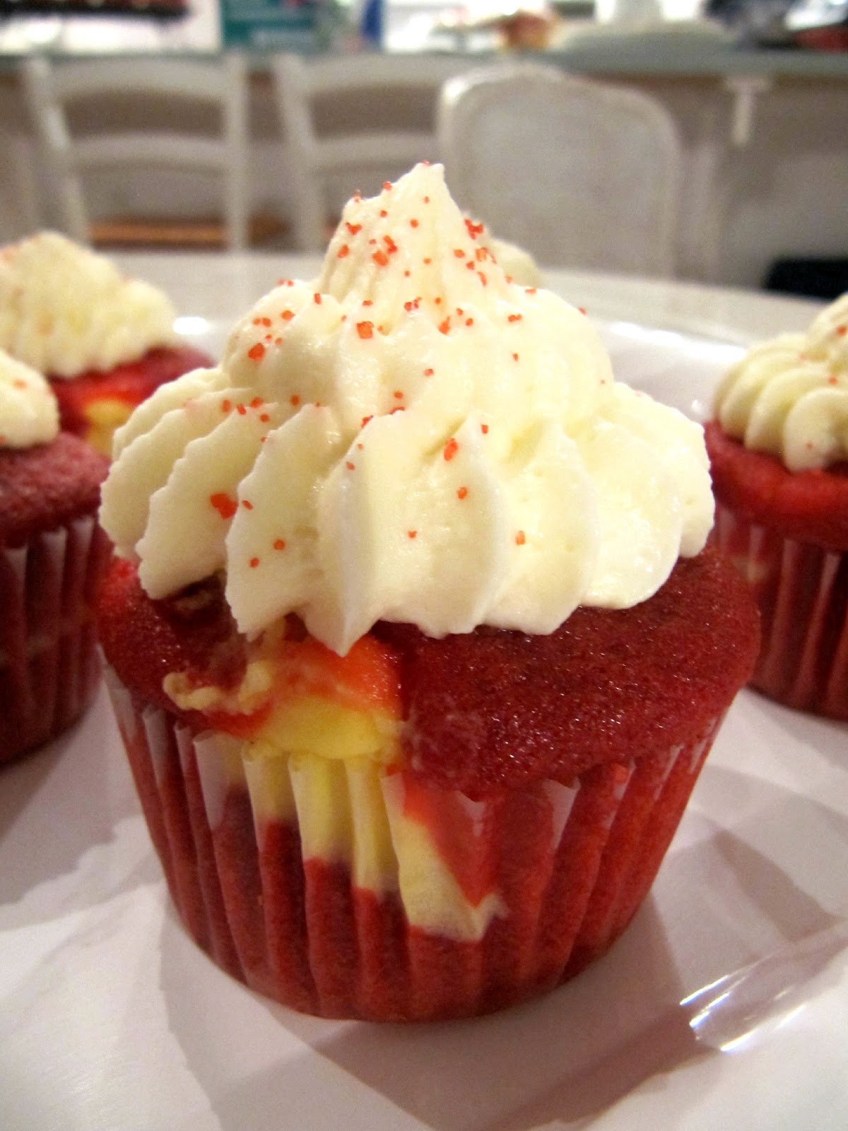 Red Velvet Cheesecake Cupcakes