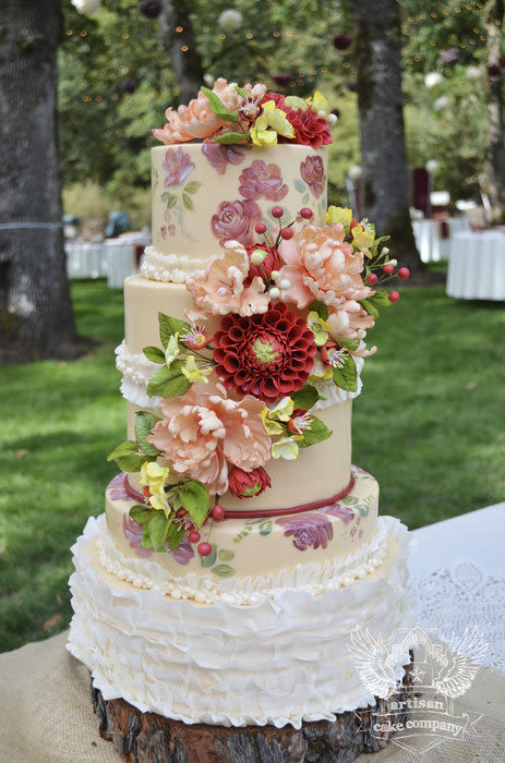 Rustic Country Wedding Cake