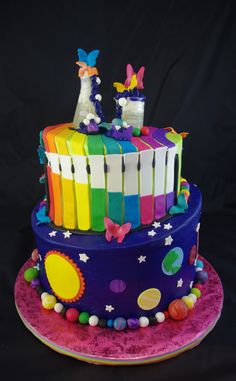 Science Girl Birthday Cake