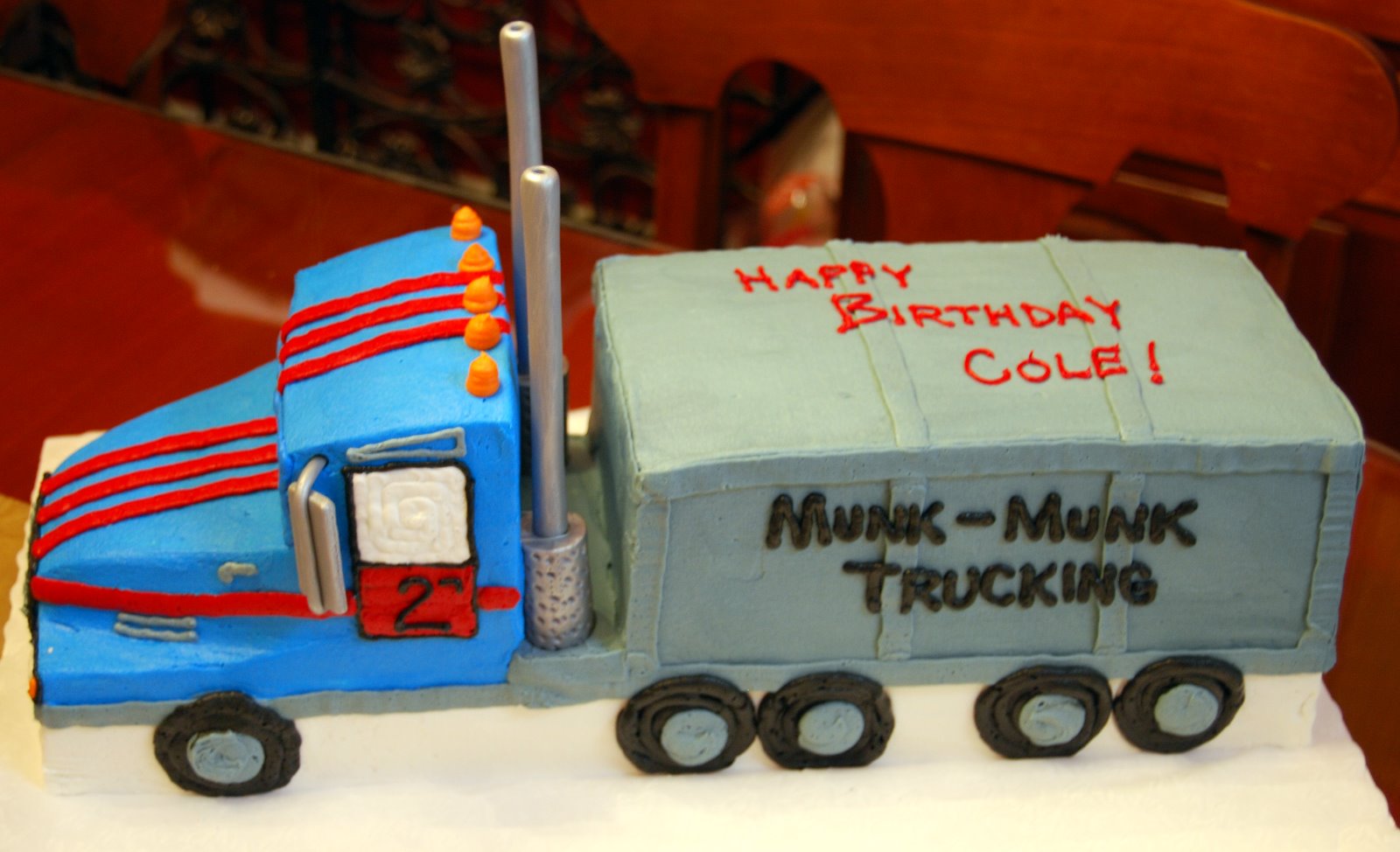 Semi Truck Cake