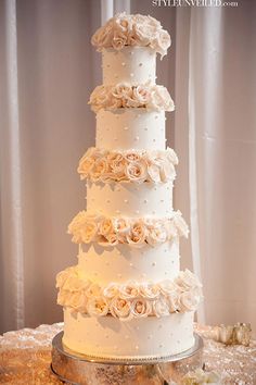 Simple but Elegant Wedding Cake