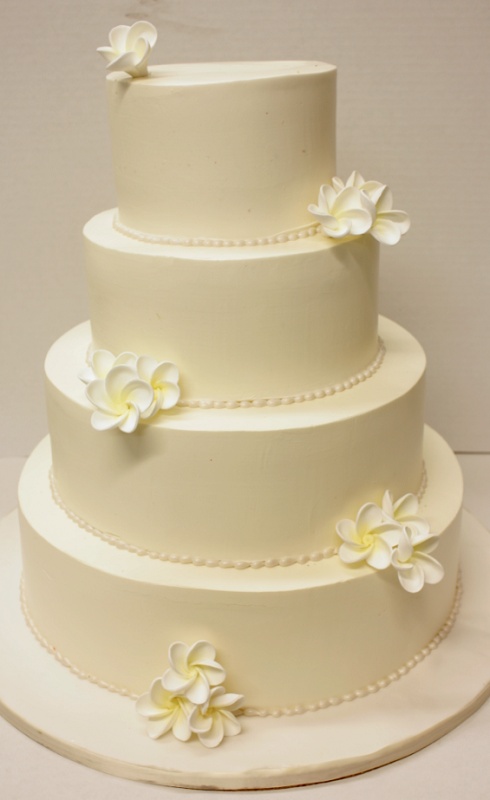 Simple Buttercream Wedding Cake