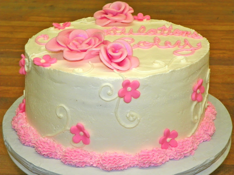 9 Photos of Girly Buttercream Cakes Simple