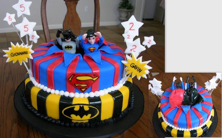 11 Photos of Superman Vs Batman Birthday Cakes