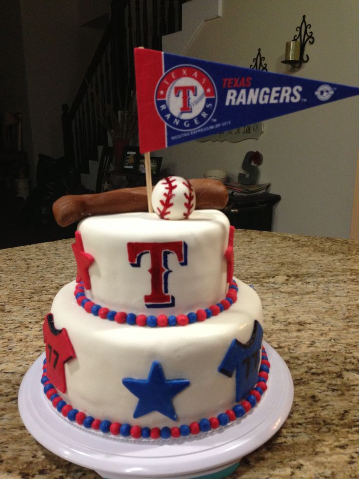 Texas Ranger Happy Birthday Cake