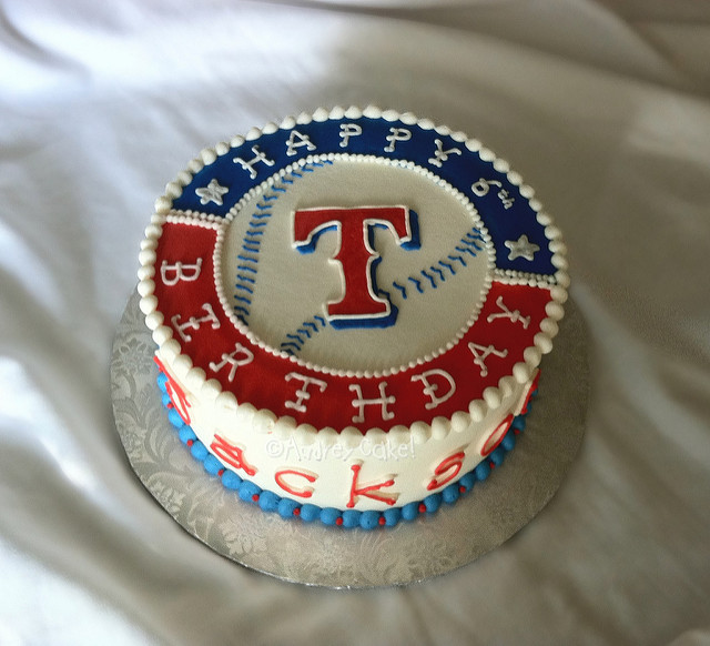 Texas Rangers Birthday Cake