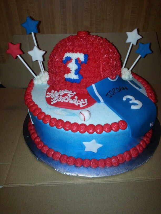 Texas Rangers Birthday Cake